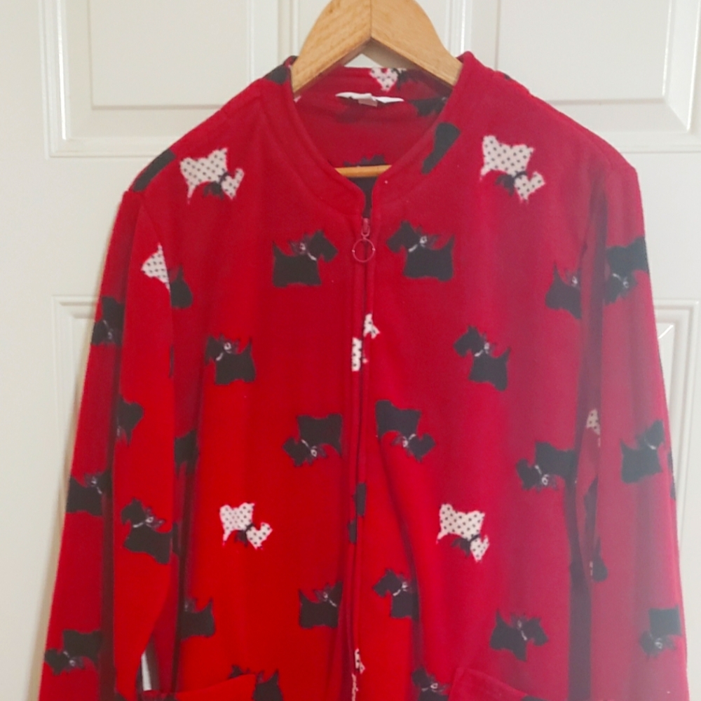 Charter club fleece scottie dog robe